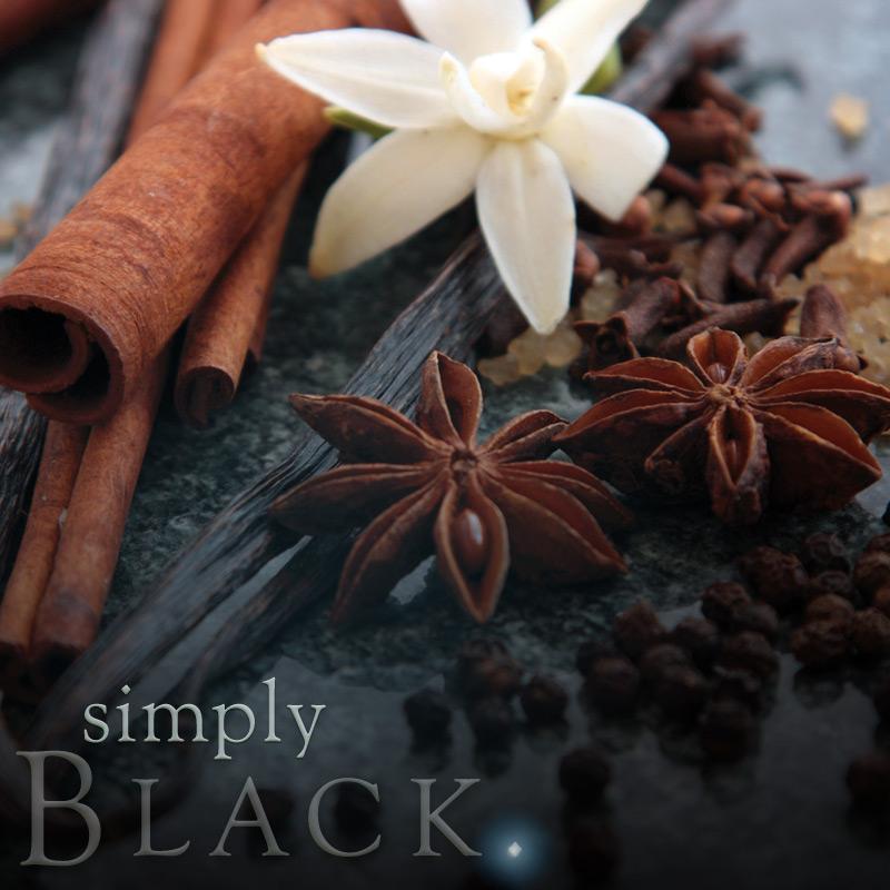 Black Pillar Candle Medium