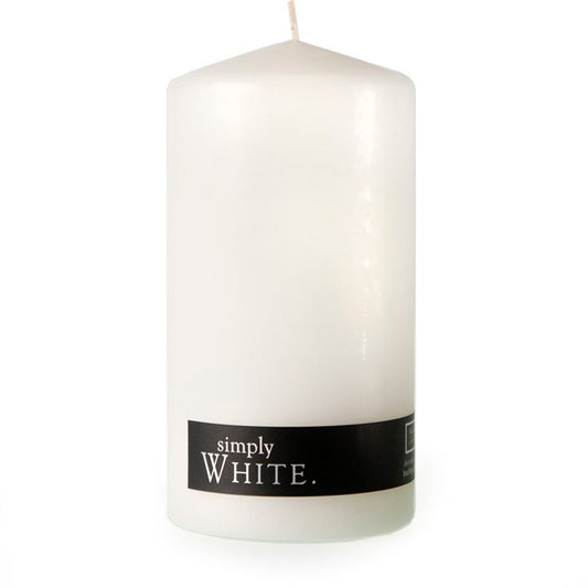 White Pillar Candle Large