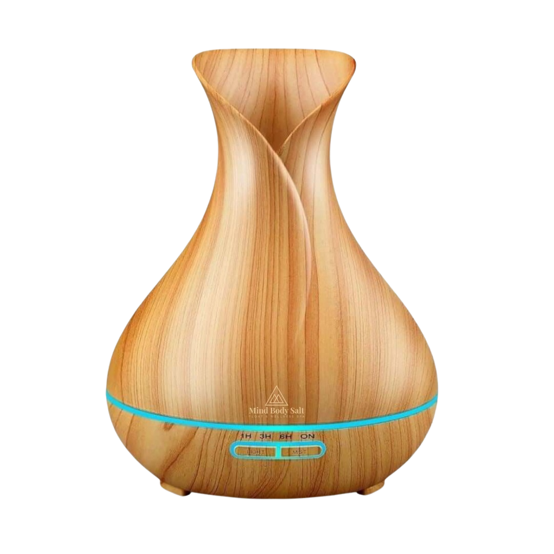 "Isabella" Natural Aroma Diffuser Light Wood Vase 400ml