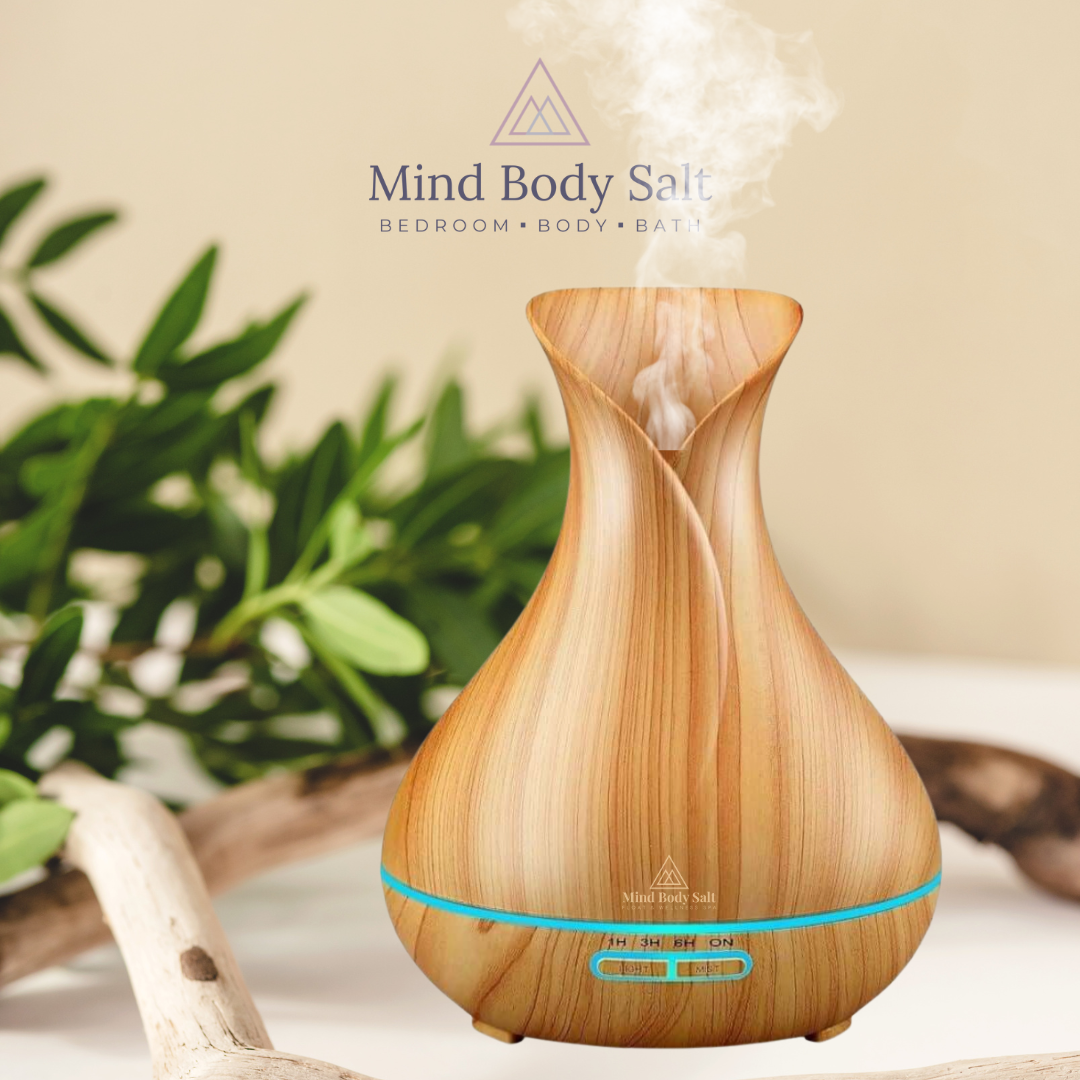 "Isabella" Natural Aroma Diffuser Light Wood Vase 400ml