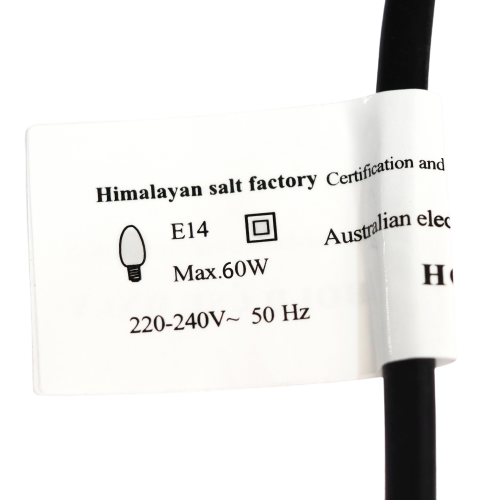 Replacement Crystal Lamp Power Cord – Black (220V-240V)