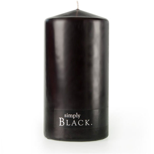 Black Pillar Candle Large