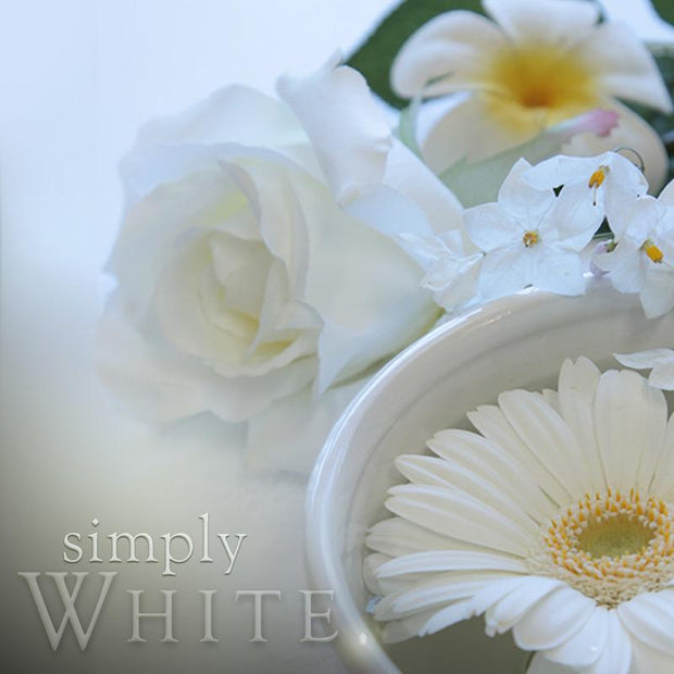 White Pillar Candle Medium