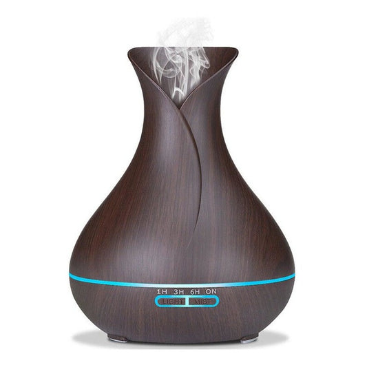 "Isabella" Natural Aroma Diffuser Dark Wood Vase 400ml
